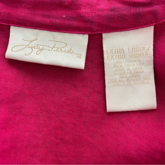 Lucy Perida Shirt Womens Extra Large Linen Tunic Shell Buttons Casual Lagenlook - Picture 8 of 12